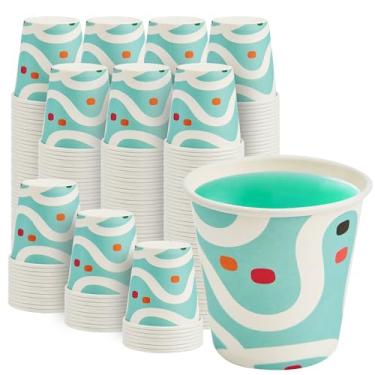 Imagem de RACETOP [Pacote com 300] Copos de papel de 85 g, copos de banheiro 85 g, copos de papel de banheiro descartáveis, copos pequenos para enxaguante bucal, ideais para festa