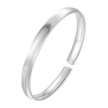 Imagem de Pulseira de ouro para mulheres, berloques delicados com design de padrão de onda, joias para mulheres, presente de festa, Medium, Latão, Sem Pedra Preciosa