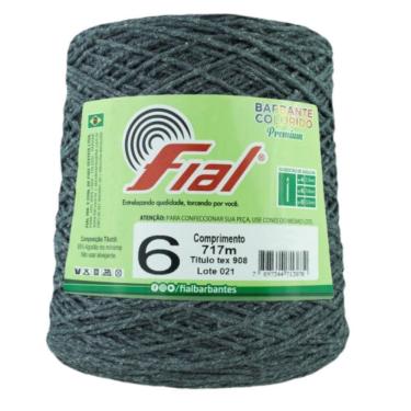 Imagem de Barbante Colorido N06 700G - Fial 90-Grafite