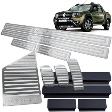 Imagem de Soleira Pedaleira Descanso Oroch 2016/2021 Manual Prata AR