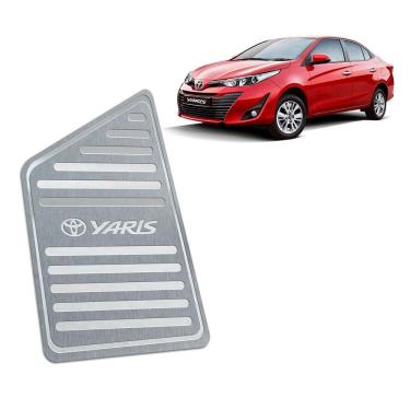 Imagem de Descanso De Pé Toyota Yaris 2018 2019 Aço Inox Prata