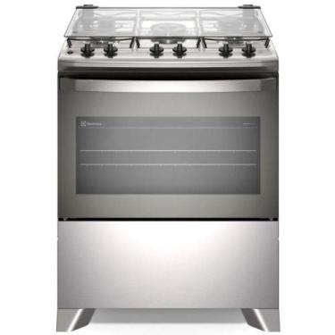 Imagem de Fogão a Gás Electrolux Efficient 5 Bocas Mesa de Inox Bivolt, Cinza, I