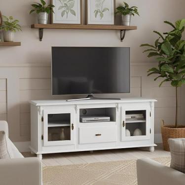 Imagem de Rack Colonial Farmhouse de Madeira Para Tv Até 50 Polegadas com Pés To