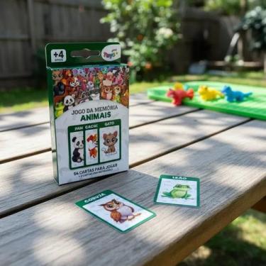 Imagem de Jogo Da Memória Infantil Animais Educativo Cartas Mini Toys