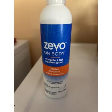 Imagem de Zevo Loção repelente de mosquitos + carrapatos no corpo, inodoro, não pegajoso, proteção de 8 horas, 221 ml