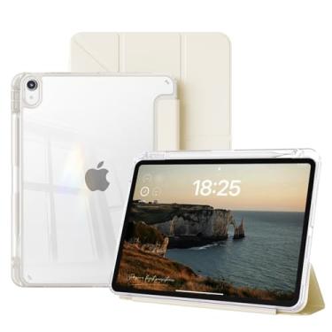 Imagem de GKABXY Capa transparente para iPad mini 7 A17 Pro de 8,3 polegadas, iPad mini 7ª/6ª geração (2024/2021), traseira transparente fina à prova de choque, dobrável em vários ângulos em forma de Y, suporta