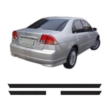 Imagem de Friso protetor Parachoque Honda Civic 2002 a 2006 Preto - top mix