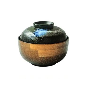 Imagem de WYUYIWH Tigela de cerâmica 16,5 cm tigela doméstica de macarrão instantâneo tigela de ramen tigela doméstica com tampa (cor: A)