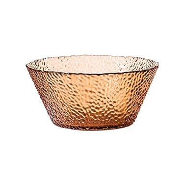 Imagem de WYUYIWH Tigelas para cozinha tigela de vidro tigela de salada transparente vidro personalidade casa prato de frutas único tigela grande criativo bonito talheres tigelas de mistura de vidro para lanche