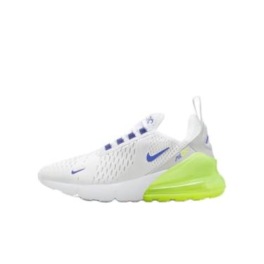 Imagem de Nike Tênis infantil Air Max 270 (HJ9237-100, branco/volt/pó fóton/azul astronômico), Branco/Volt/Photon Dust/Astronomy Blue, 20