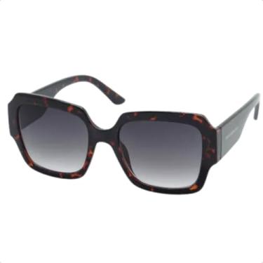 Imagem de Óculos de Sol Femininos Quadrados Clássicos, UV400, Casual (Tartaruga)