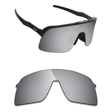 Imagem de Alphax Lentes de reposição polarizadas espelhadas de titânio prata para óculos de sol Oakley Sutro Lite S OO9496