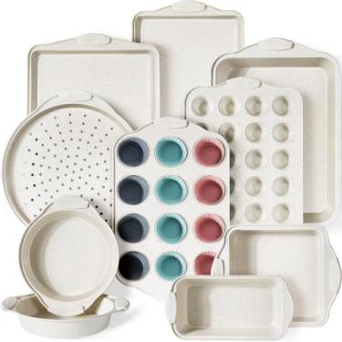 Imagem de Conjunto de utensílios de cozinha Kikcoin, antiaderente, empilhável a 