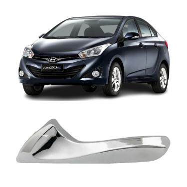 Imagem de Macaneta Interna Hb20 12 A 19 Gatilho Prata Hb20S Porta Dianteira E Traseira Lado Esquerdo