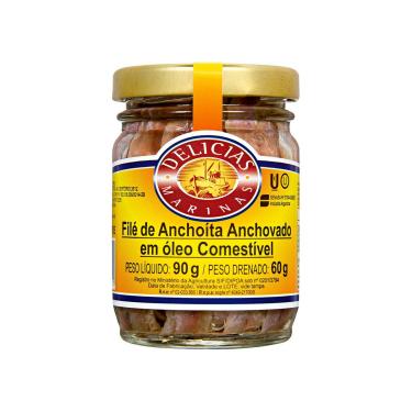 Imagem de FILÉ DE ANCHOVA DELICIAS MARINAS 90G