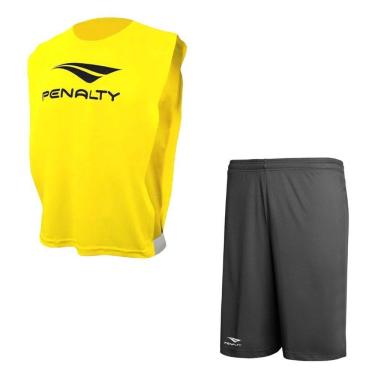 Imagem de Kit Penalty Futebol Colete + Calção Masculino