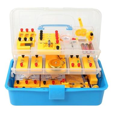 Imagem de Kokiya Kit de eletricidade e magnetismo, material didático, física escolar, brinquedo educativo com caixa de armazenamento