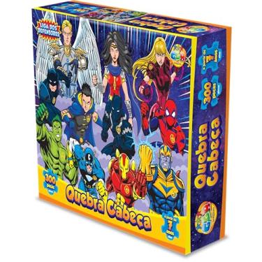 Imagem de Quebra Cabeça 300 Peças Liga dos Defensores, GGB Plast