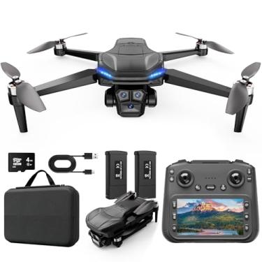 Imagem de ScharkSpark 4K GPS Drone with Camera for Adults with 4.5” HD Screen Controller, Brushless Motor, Includes SD Card, 60-Min Flight Time, Auto Return, Follow Me, Under 249g, Beginner-Friendly, Great Gift