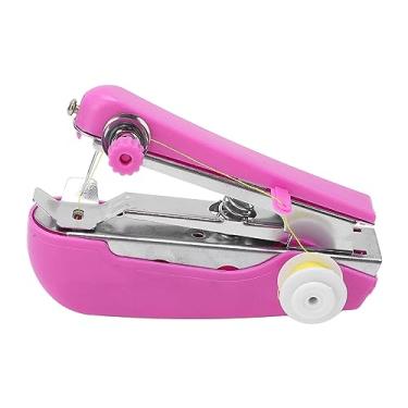 Imagem de Generic Mini Máquina de Costura Manual, Operação Simples de Tamanho Pequeno, Mini Máquina de Costura Roxa, Peso Leve Durável para Uso Doméstico para Viagens