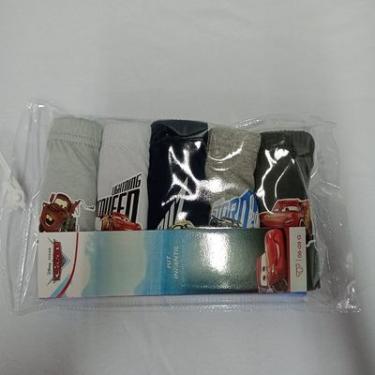 Imagem de KIT 5 CUECAS INFO DISNEY CARS 01 MESCLA, BRANCO, AZ ESCURO, CINZA, CHUMBO  TAM M BASIC +