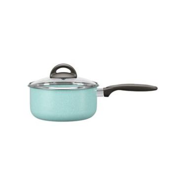 Imagem de Panela Alumínio 18cm 1,9L Brinox Ceramic Life Suprema Antiaderente Verde com Tampa de V...