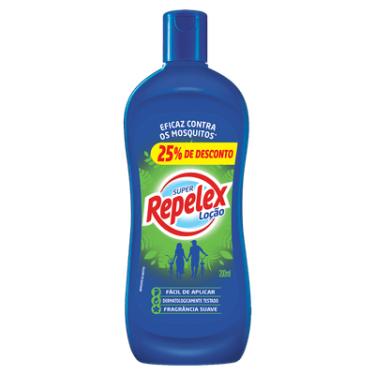 Imagem de REPELENTE LOÇÃO COM PERFUME SUAVE REPELEX FRASCO 200ML GRÁTIS 25% DE DESCONTO