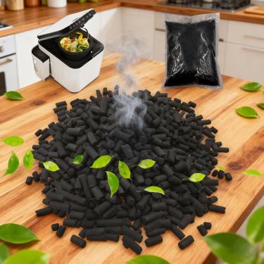 Imagem de PurifyLogix Pacote Grande De 1,55 Libras, Recargas Filtro Absorvente Odores Para Compostor Resíduos Inteligentes Cozinha, Controle Composteira Elétrica Carvão Ativado
