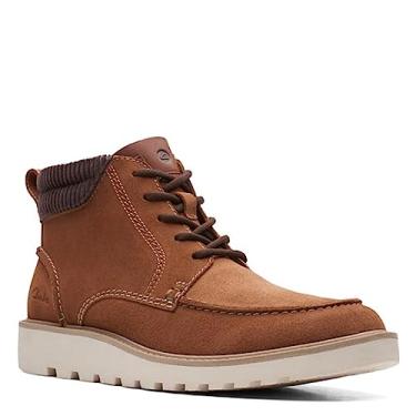 Imagem de Clarks Bota de cano curto masculina, Camurça Cola, 41 BR