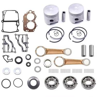 Imagem de Kit de reconstrução de virabrequim e cabeça elétrica 63V/63W para motor de popa Yamaha 2T 9.9HP 15HP 2 Cyl 9.9FMHS
