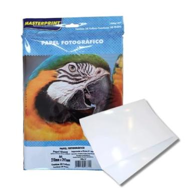 Imagem de Papel Fotográfico Glossy Brilhante 180g A4 Masterprint - 50 folhas