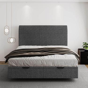 Imagem de Cama Flutuante Baú Space Queen Linho - Skybox Cor Preto