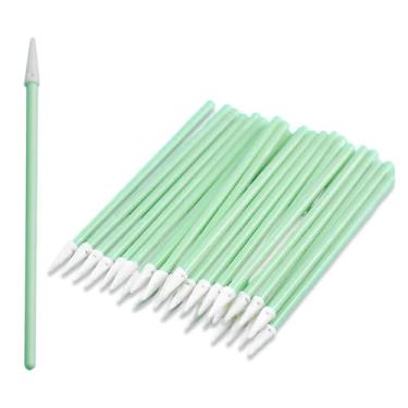 Imagem de Pacote com 100 cotonetes de limpeza de ponta de espuma, multiuso para impressoras, câmeras e cuidados com lentes ópticas
