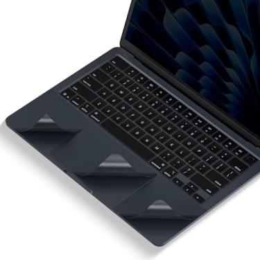 Imagem de Adesivos de capa protetora premium para descanso de palma (3 em 1) compatíveis com MacBook Air de 13 polegadas 2025 2024 2023 2022 com chip M4/M3/M2 A3240 A3113 A2681, protetor para MacBook Air