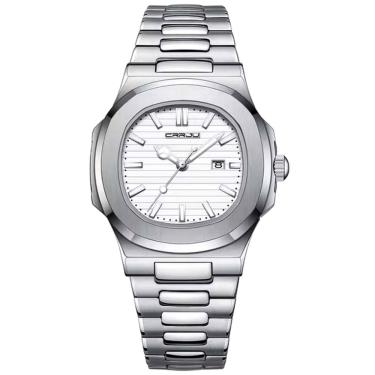 Imagem de Relogio Analógico Masculino Quadrado Luminoso em Aço inoxidável Impermeavel