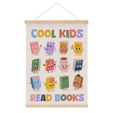 Imagem de Cabide de pôster de leitura, decoração de sala de aula, decoração de parede, pôsteres de aprendizagem infantil, pôsteres educativos, arte de parede, faixa para pendurar na parede, casa de fazenda,