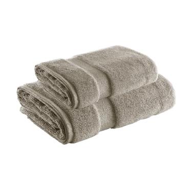 Imagem de Jogo de Toalhas Banh�o e Rosto Super Soft Zero Twist 500g/m� � 97% Algod�o e 3% Poli�ster � Alta Absor��o, Toque Macio e Secagem R�pida � Altihaus (Taupe)