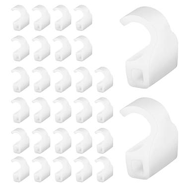 Imagem de Grass TEC 864 Clipes restritores de dobradiça - 30 peças, restrição de ângulo de dobradiça de armário invisível, branco