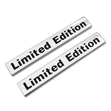 Imagem de AxleZx 2X Chrome Metal Edição Limitada Logotipo Emblema Auto Emblema 3D Premium Carro Traseiro Adesivo lateral Fender DecalqueAxleZx 10 cm x 1.5 cm x 0.4 cm prata ALE-FT