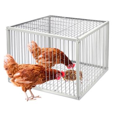 Imagem de Gaiola de armadilha de galinha com design à prova de fuga – Gaiola automática de armadilha de pássaros para galinhas e pássaros grandes | Armadilhas para pombos e patos para venda com tinta