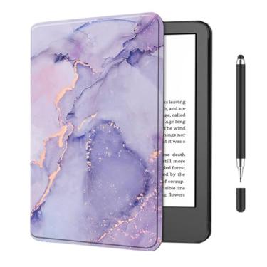 Imagem de Akacy Capa com padrão pintado para Kindle de 6 polegadas 8ª geração (2016, modelos SY69JL). Capa traseira de borracha TPU de silicone flexível e fina, fina, com cantos reforçados (31)