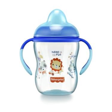 Imagem de Copo de Treinamento com Bico Semi-Rígido First Moments Twinkle 270ml Azul Fisher Price - BB1014