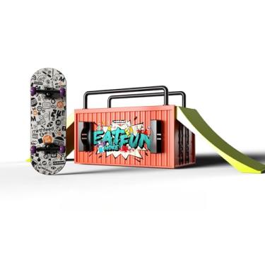 Imagem de MIRTHFEED 32mm Pro Fingerboard Complete Set | Bearing Wheels | 5 Ply Maple Deck | Anti Skid Grip Tape | Complimentary Tool | Concave Shape