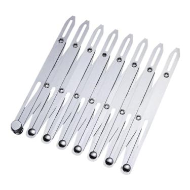 Imagem de oshhni Régua de costura expansível, ferramenta de medição e marcação para artesanato, guia de costura, espaçador de casas de botão para acessórios de cortina, Cabeça Curta de 8