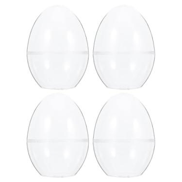 Imagem de TOYANDONA Conjunto de 4 de Plástico Recheáveis ​​- Caixas de Doces Transparentes Vazias para Lembrancinhas de Páscoa, Decoração de Cestas E de Páscoa, 8,9 X 11,9 Cm