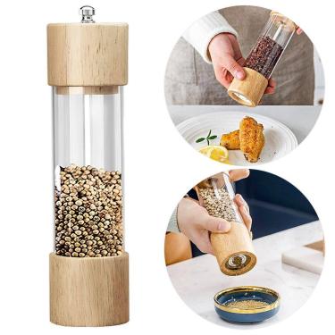 Imagem de Moedor Manual de Pimenta e Sal em Madeira – Sofisticação e Sabor na Sua Cozinha