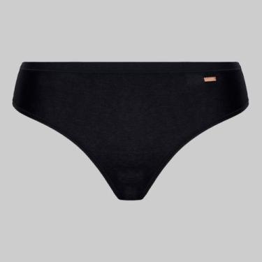 Imagem de Calcinha Lupo Loba Biquíni de Algodão 40353, Preto, M