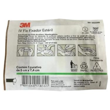 Imagem de Curativo IV Fix Fixador Estéril 5cm X 7,4cm - Ref. 3522BR - Kit com 20 unidades