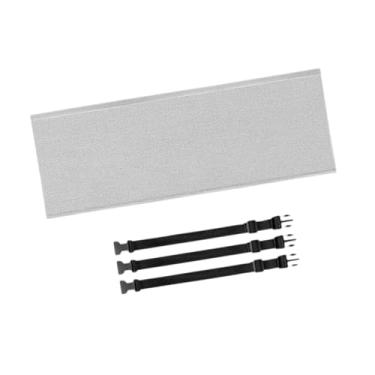 Imagem de Fxzqgnh Capa Protetora Portátil para Mangueiras de Ar Condicionado com 3 Tiras Ajustáveis. Capa Portátil com Isolamento Térmico para Mangueiras de Exaustão de, Cinza, Tamanho real