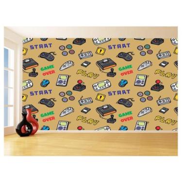 Imagem de Papel De Parede 3D Infantil Controle Game Jogo 3,5M Azs222 - Você Deco